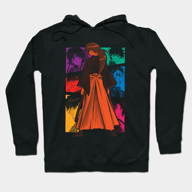 Color Kenshin Dark Hoodie by geekingink